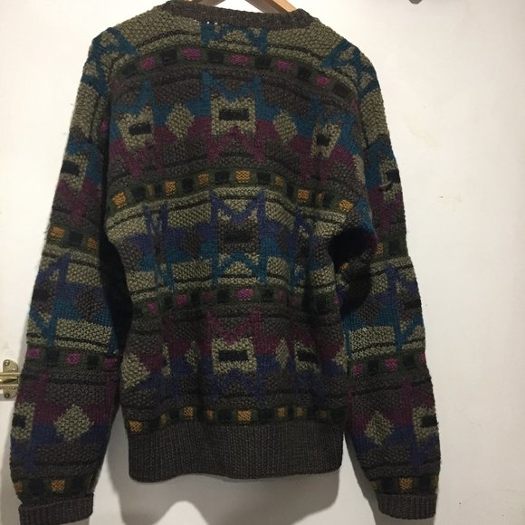 VINTAGE BOSTON TRADER'S KNITTED WOOL SWEATER SIZE L - Picture 5 of 10